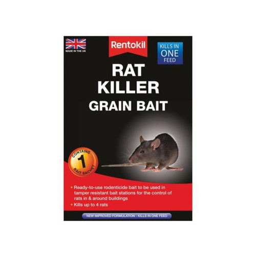 Rentokil Rat Killer Grain Bait Pack of 1 Sachet