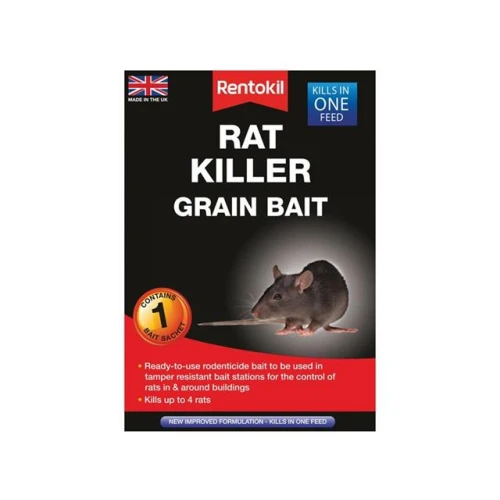Rentokil Rat Killer Grain Bait Pack of 1 Sachet