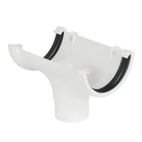 112mm Running Outlet White