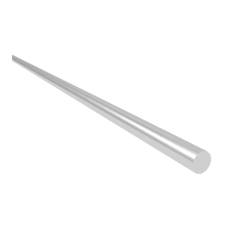 Round Rod Anodised Aluminium 6mm x 1m Silver