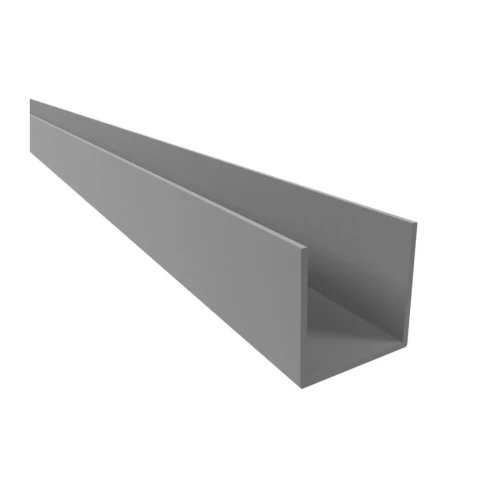 U-Profile Anodised Aluminium 8mm x 10.1mm x 1m