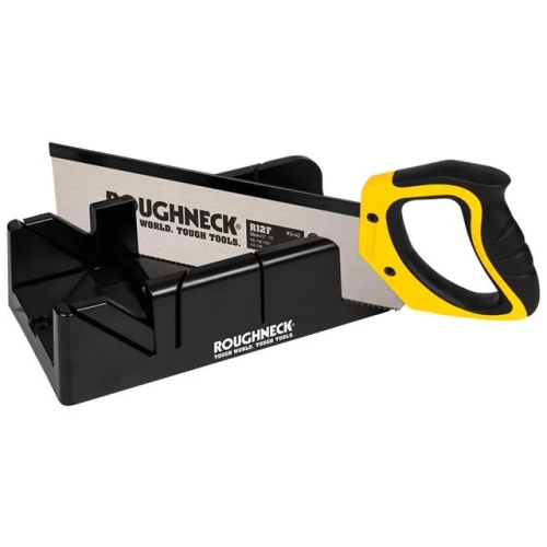 Roughneck Mitre Box & Hardpoint Tenon Saw Set 300mm (12in)