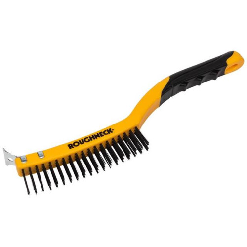 Roughneck Carbon Steel Wire Brush Soft Grip 350mm (14in)
