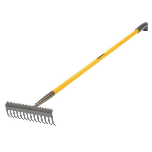Roughneck Sharp-Edge Soil Rake