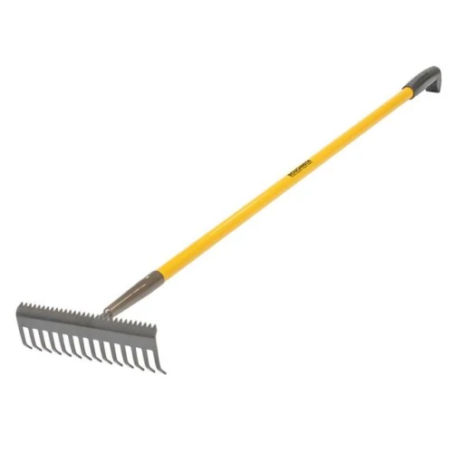Roughneck Sharp-Edge Soil Rake