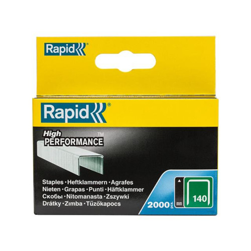 Rapid 140/6 6mm Galvanised Staples Box of 2000