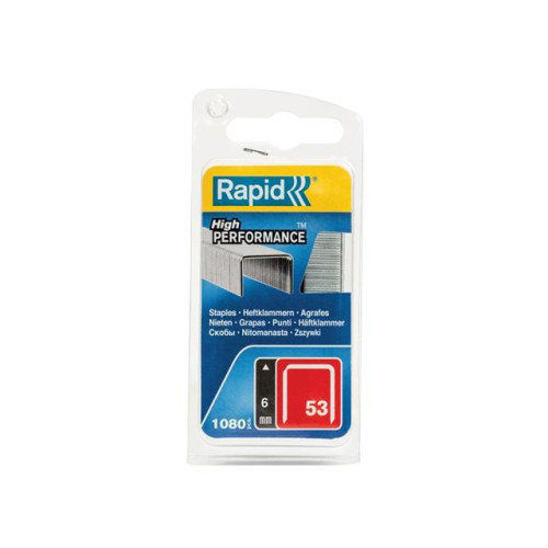 Rapid 53/6B 6mm Galvanised Staples (Pack 1080)