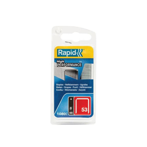 Rapid 53/8B 8mm Galvanised Staples (Pack 1080)