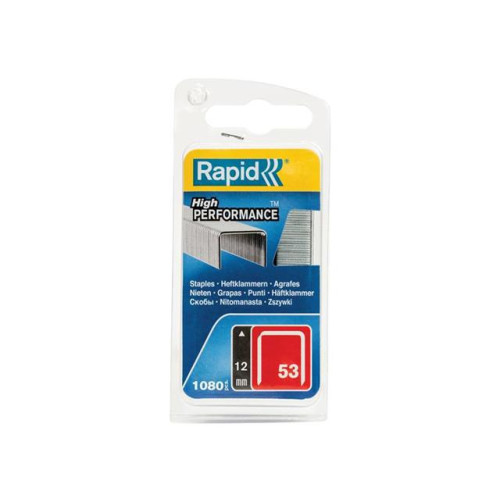 Rapid 53/12B 12mm Galvanised Staples (Pack 1080)