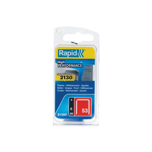 Rapid 53/6B 6mm Galvanised Staples (Pack 2000)