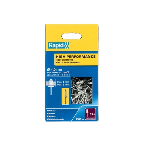 Rapid High Performance Rivets 4 x 8mm (Box 500)