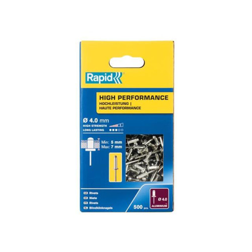 Rapid High Performance Rivets 4 x 10mm (Box 500)