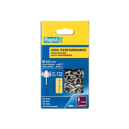 Rapid High Performance Rivets 4 x 10mm (Box 500)