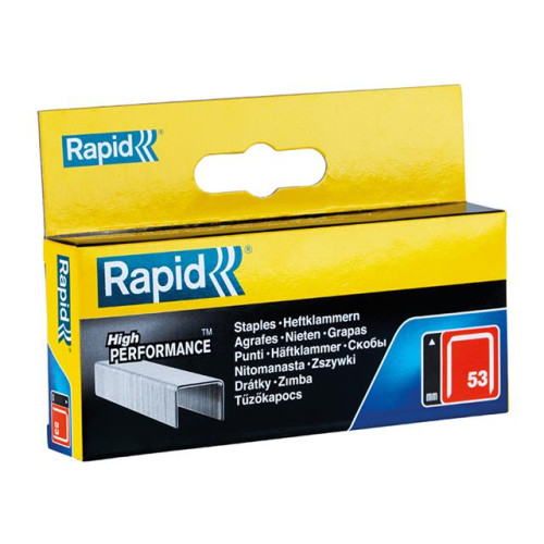 Rapid 53/12B 12mm Galvanised Staples Box 2500