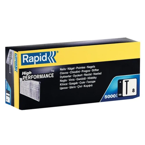 Rapid No.8 Brad Nails 18Ga 25mm (Box 5000)