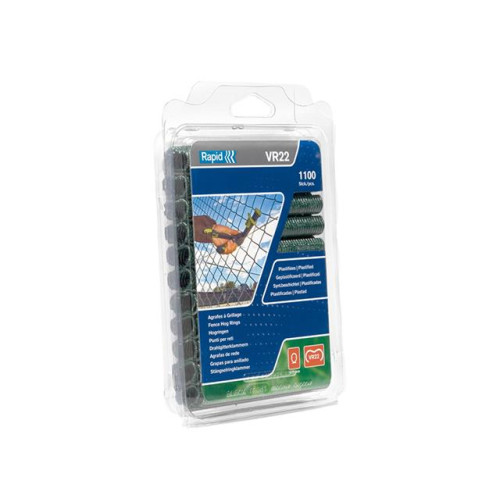 Rapid VR22 Fence Hog Rings Pack 1100 Green