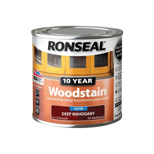 Ronseal 10 Year Woodstain Deep Mahogany 250ml