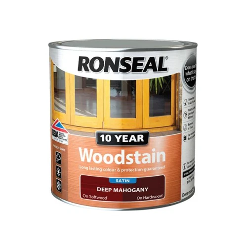 Ronseal 10 Year Woodstain Deep Mahogany 750ml