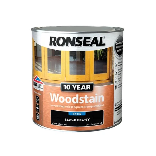 Ronseal 10 Year Woodstain Ebony 750ml