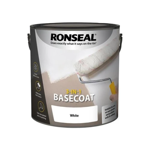 Ronseal 3-in-1 Basecoat White 2.5 litre