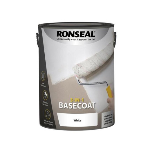 Ronseal 3-in-1 Basecoat White 5 litre