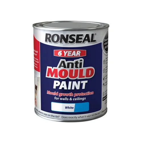 Ronseal Anti Mould Paint White Silk 750ml
