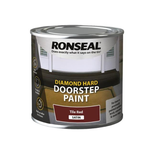 Ronseal Diamond Hard Doorstep Paint Red 250ml