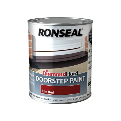 Ronseal Diamond Hard Doorstep Paint Tile Red 750ml