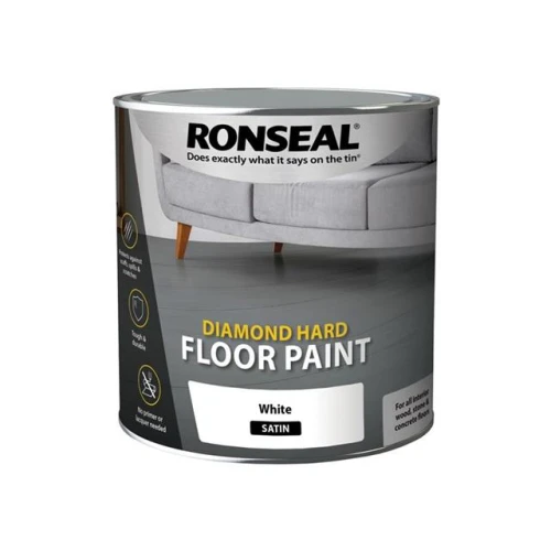 Ronseal Diamond Hard Floor Paint White 2.5 Litre
