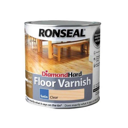 Ronseal Diamond Hard Floor Varnish Satin 2.5 Litre