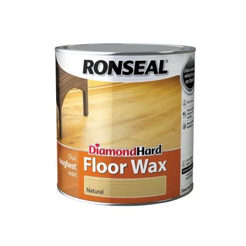 Ronseal Diamond Hard Floor Wax Natural 2.5 Litre