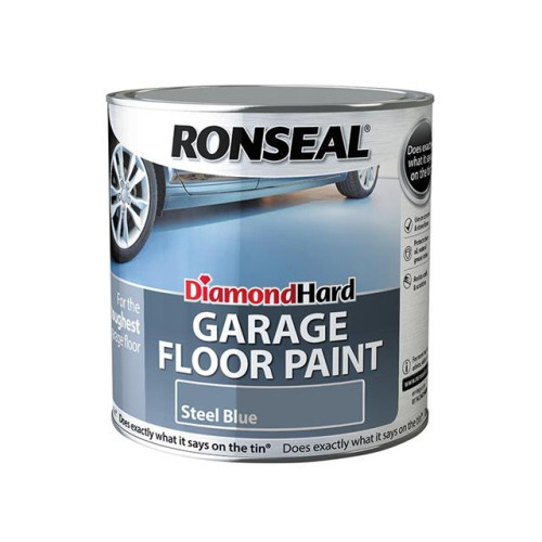 Ronseal Diamond Hard Garage Floor Paint Steel Blue 2.5 Litre