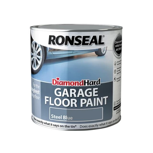 Ronseal Diamond Hard Garage Floor Paint Steel Blue 2.5 Litre