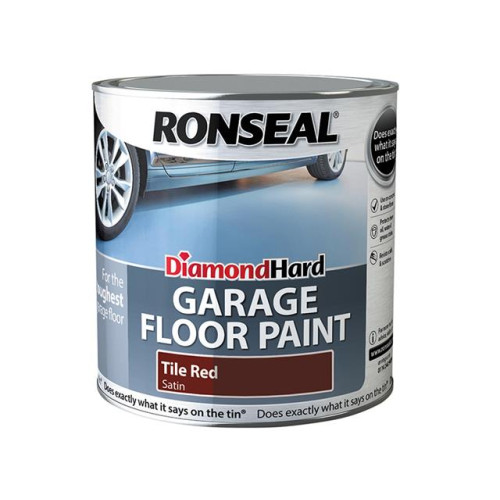 Ronseal Diamond Hard Garage Floor Paint Tile Red 2.5 Litre