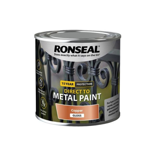 Ronseal Direct to Metal Paint Copper Gloss 250ml