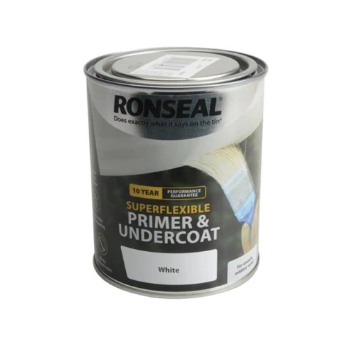 Ronseal Super Flexible Wood Primer & Undercoat White 750ml