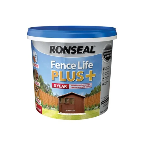 Ronseal Fence Life Plus+ Country Oak 5 Litre
