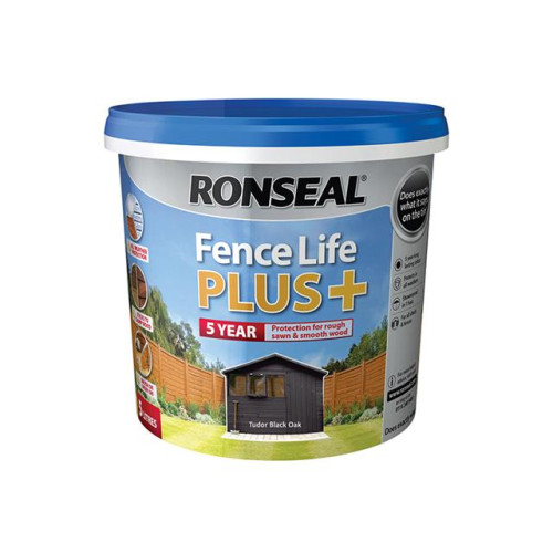 Ronseal Fence Life Plus+ Tudor Black Oak 5 Litre