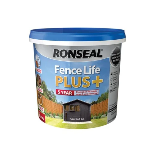Ronseal Fence Life Plus+ Tudor Black Oak 5 Litre