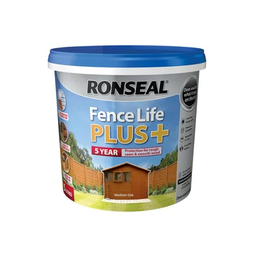 Ronseal Fence Life Plus Medium Oak 5 Litre