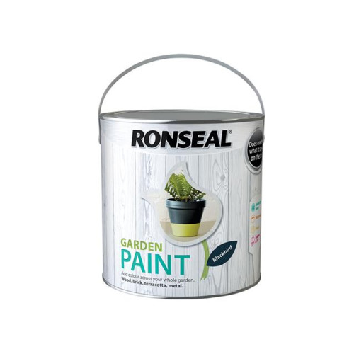 Ronseal Garden Paint Black Bird 2.5 Litre