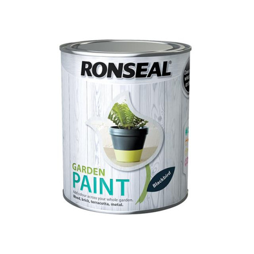 Ronseal Garden Paint Black Bird 750ml