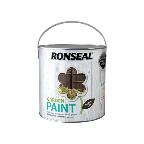 Ronseal Garden Paint English Oak 2.5 Litre