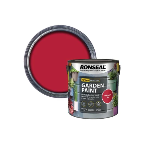 Ronseal Garden Paint Moroccan Red 2.5 litre