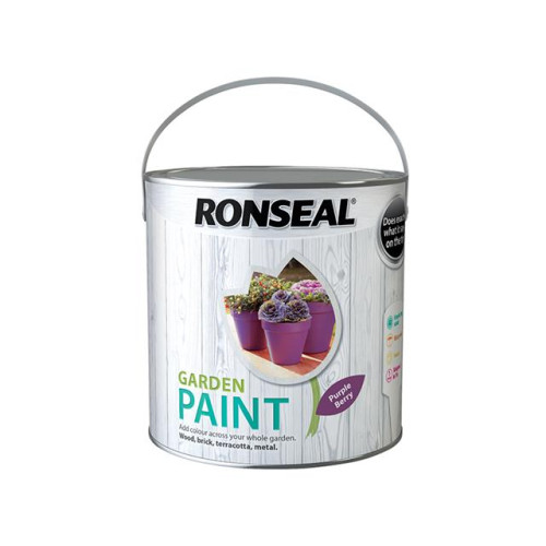 Ronseal Garden Paint Purple Berry 2.5 Litre