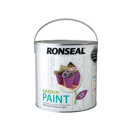 Ronseal Garden Paint Purple Berry 2.5 Litre