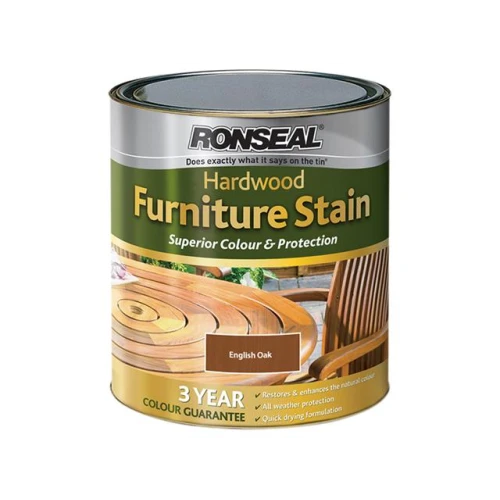 Ronseal Hardwood Furniture Stain English Oak 750ml