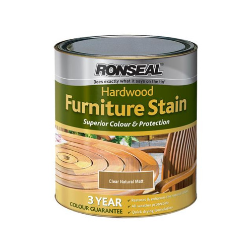 Ronseal Hardwood Furniture Stain Natural Matt 750ml