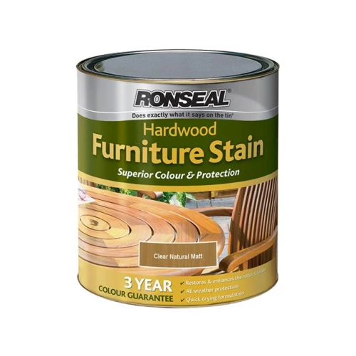 Ronseal Hardwood Furniture Stain Natural Matt 750ml
