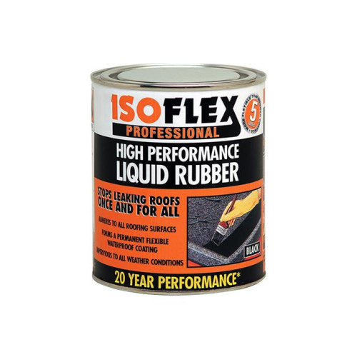 Ronseal Isoflex Liquid Rubber Black 4.25 Litre